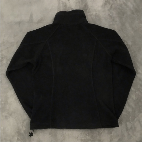 Columbia black fleece jacket  sz Petite  Medium - Picture 4 of 6